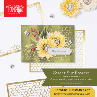Sweet Sunflowers: August Paper Pumpkin