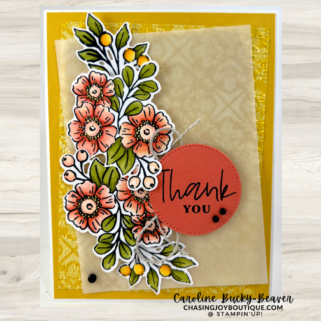 Stampin’ Up! Fond of Autumn Thank You Card